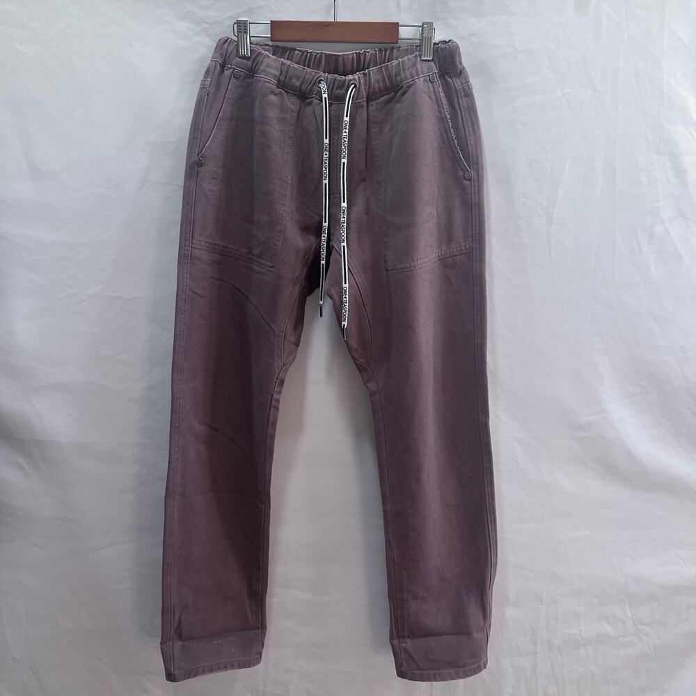 One by One Teaspoon Denim‎ Jogger Pants Size XS Elastic Waist Jeans Cotton Y2K